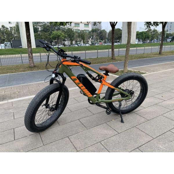 500w Fat Tire Electric Mountain Bike Full Suspension Hydraulic Disc Brake CYSUM M999