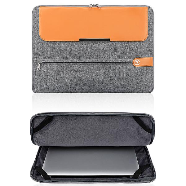 Computer Sleeve 15.6 Inch Custom Business Laptop Bags Leather Ladies Laptop Handbag Cover