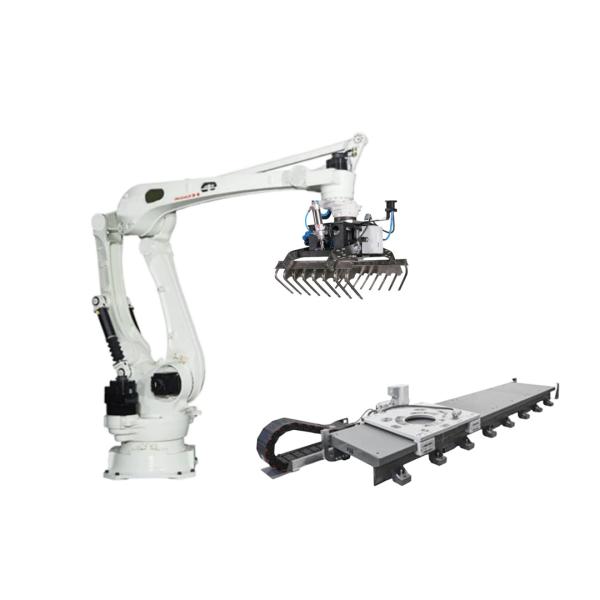6 Axis Payload 130 Kg Reach 3255mm Kawasaki CP180L Robot Arm With Gripper For Palletizer