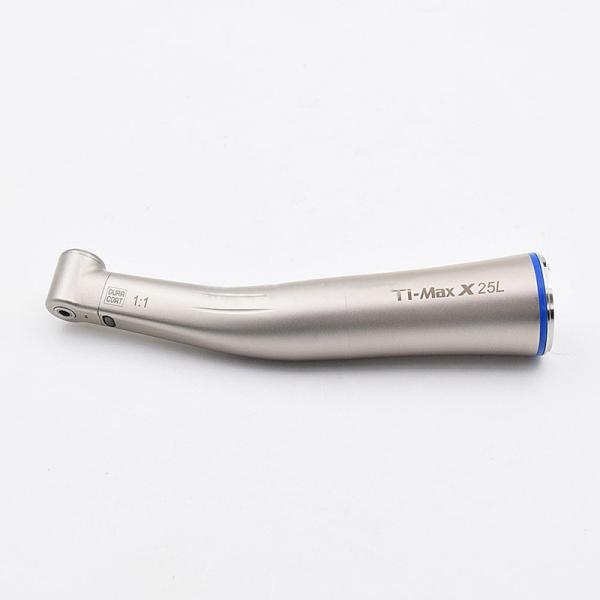 Ti-Max X25L Handpiece Dental Contra Angle Blue 1:1 With Fiber Optic 4 Water Spray Low Speed Polishing Direct Drive