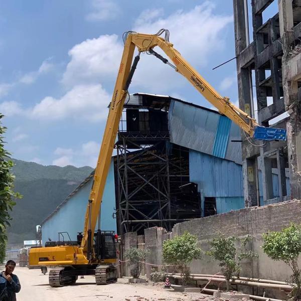 Pc300 Excavator Long Boom Arm Excavator Demolition With Breaker And Powerful Cylinder Scissors