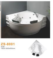High Efficiency Acrylic Freestanding Jetted Tub For Luxury Villas Boutique Hotels Easy Clean