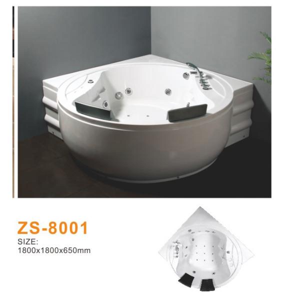 High Efficiency Acrylic Freestanding Jetted Tub For Luxury Villas Boutique Hotels Easy Clean