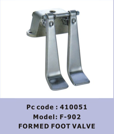 Metal Commercial Dishwashing Equipment Brass Foot Valve With Faucet