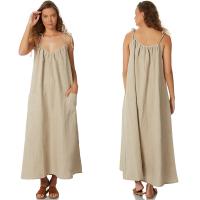 Robe de vieille mode de toile des femmes 100% maxi