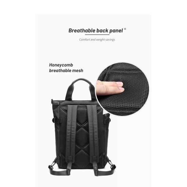 ISO9001 Modern Mens Backpack Interior Slot Pocket 16L Travel Hand Bag 1.1kg