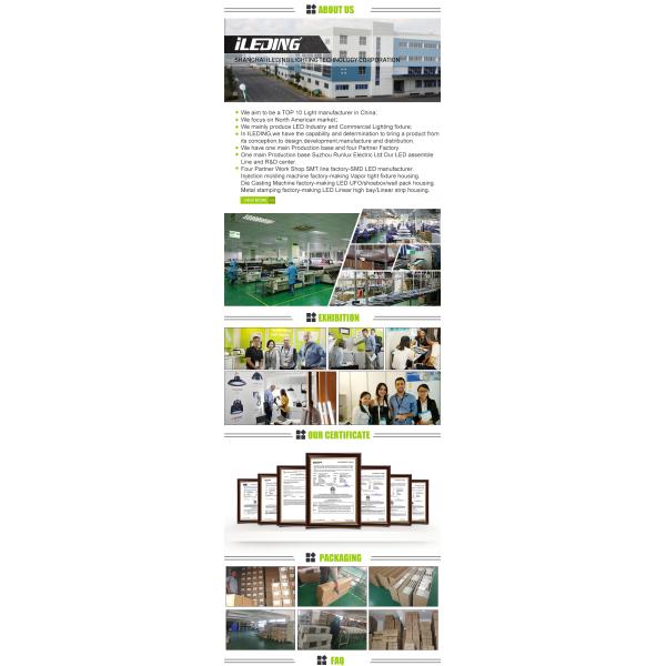 Supermarket Office Linear Wraparound Ceiling LED Wraparound Light 2FT 4FT 8FT 35W IP65