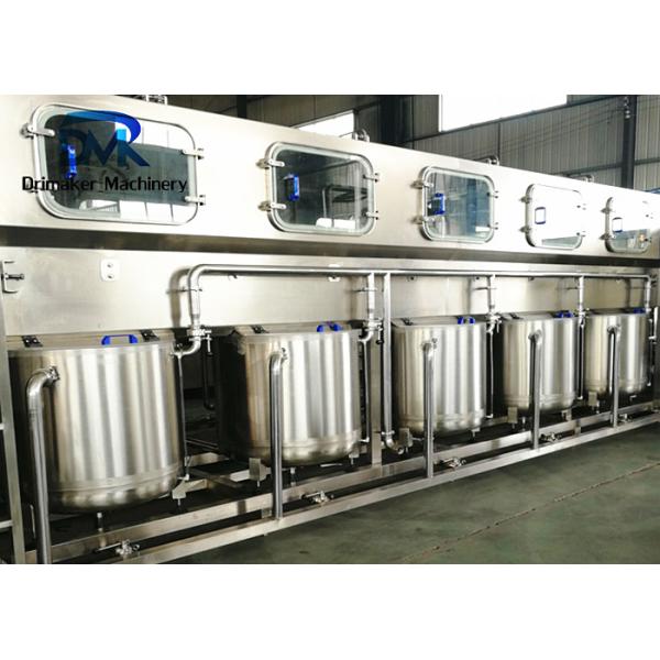 3 en 1 5 capsular de relleno que se lava del tarro del litro de la máquina de rellenar 19l del agua del galón