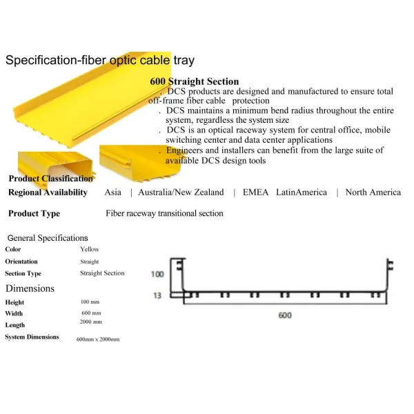 Raceway Cable Tray Fiber Optic Cable Tray Fiber Management