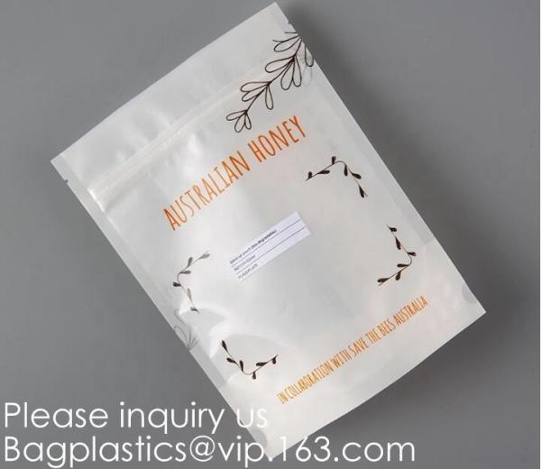 Compostable Corn Starch Laminated Biodegradable Packaging Bag PLA Bag PBAT Corn Starch Compostable Pouch With Lip