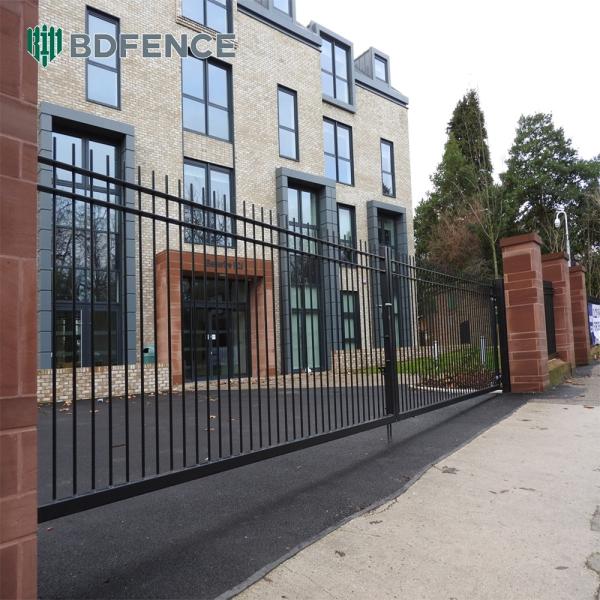 Canada Market Easy Installed Powder Coated Black Wrought Iron Fence