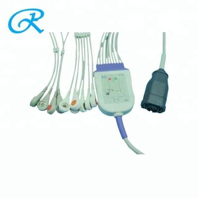 Cabo para a máquina de ECG, cabo do paciente médico de Zoll Ecg para o monitor do ECG/ECG