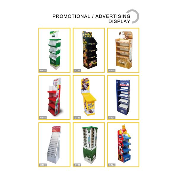 POS Cardboard Pegboard Display Stand Easy Assembly Waterproof 165cm