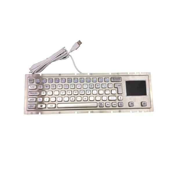 Cherry Switch Thin Mechanical Keyboard , Metal Pc Keyboard For Petrol Oil Pumping