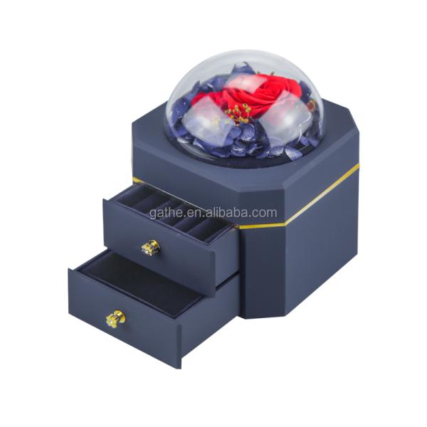 Emballage personnalisé en vrac de boîte de Noël de boîte-cadeau de bijoux de Saint-Valentin