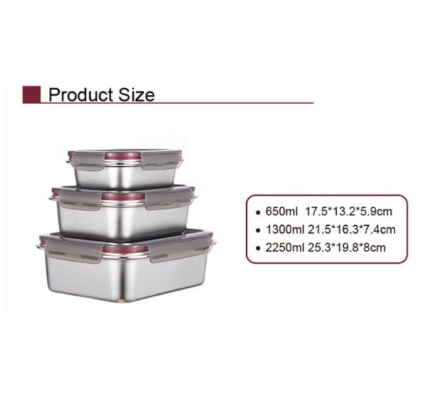 IKOO BPA Free Leak-proof Stainless Steel Food Storage Container with Airtight lid
