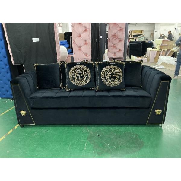 14 years factory direct supply Competitive price modern design luxury furniture sofa velvet fabric sets couch living