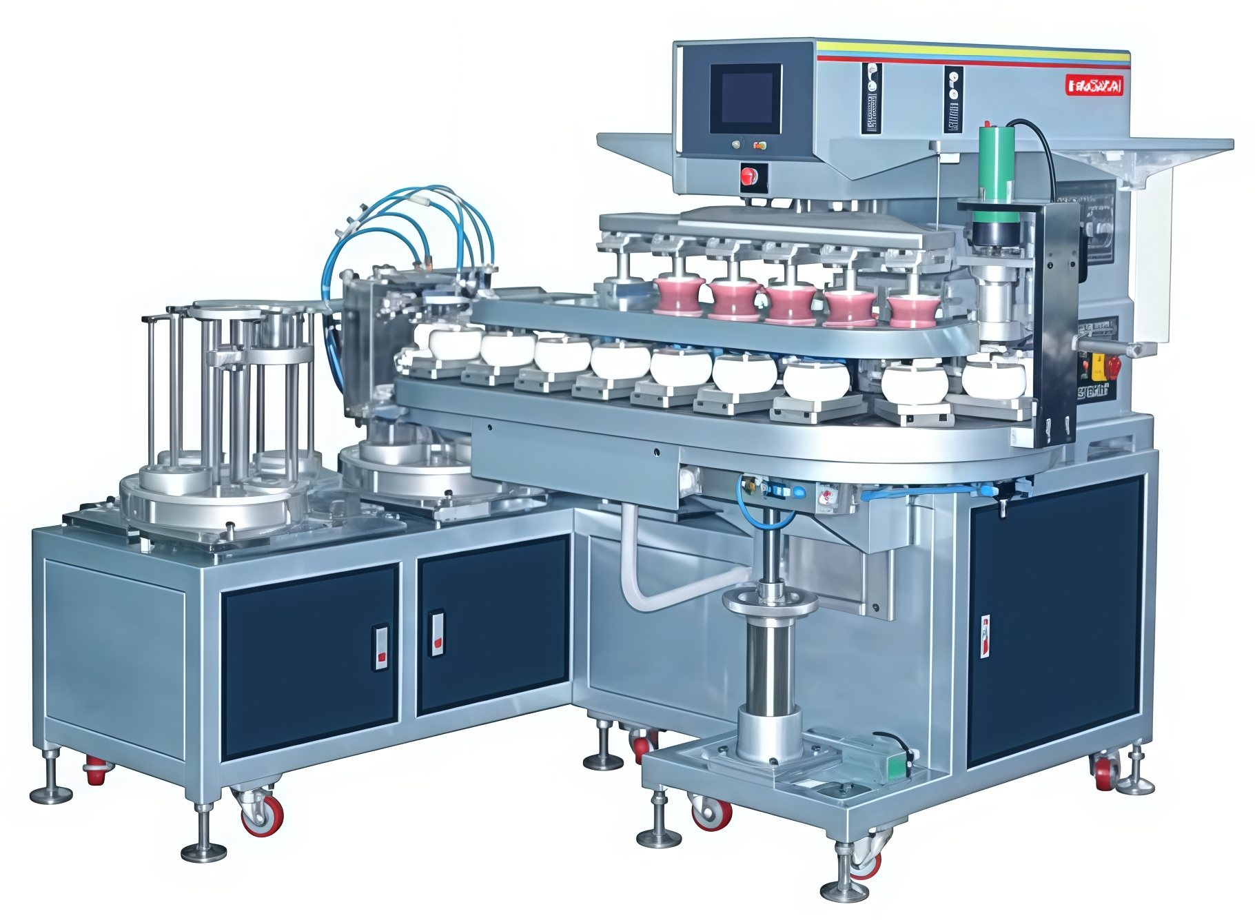 Five Color Fully Automatic Pad Printing Machine AC 220V Plastic Cover Printing Machine