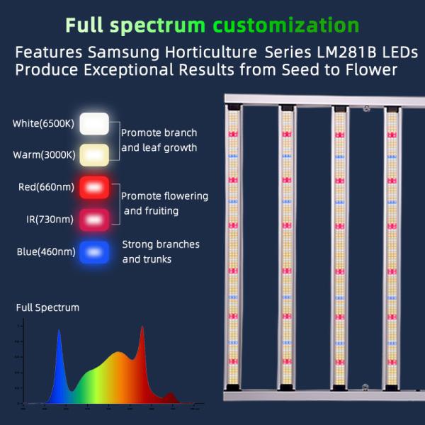 LED Grow Lights For Seed Starting 1000W Aluminum LED Grow Light Full Spectrum Growing Lights For Greenhouse