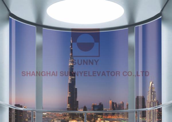 Stainless Steel Panoramic Elevator Apartment Sightseeing Elevator For Passenger