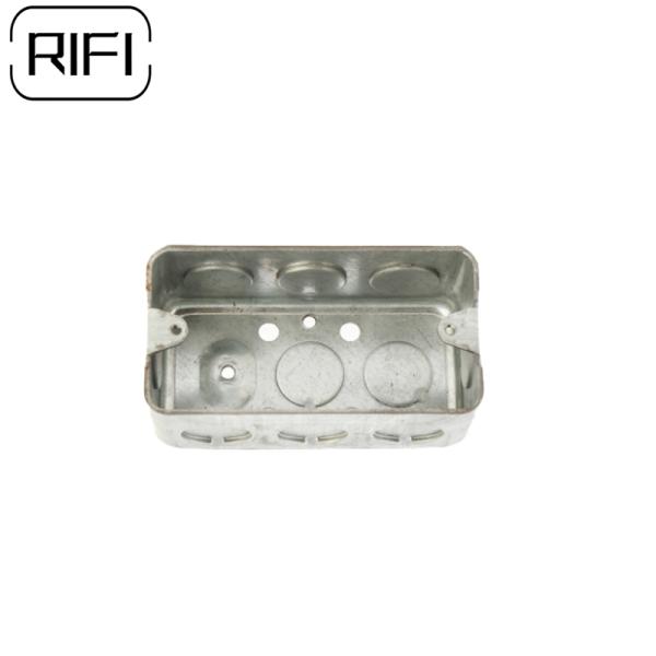 2x4 caixa de aço quadrada 1 gang 2 gang acessórios de conduto elétrico caixa de saída