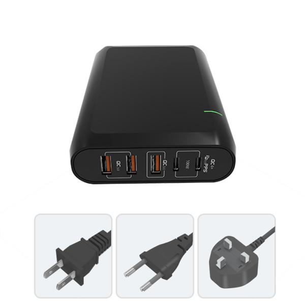 PD 110W Multi GaN USB Charger QC 4.0 3.0 GaN Quick Charge For MacBook Pro / Lenovo