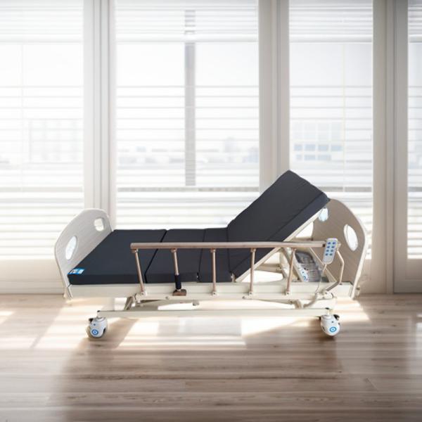 White Three-function Electric Nursing Bed for Professional Patient Disability Hospital Care