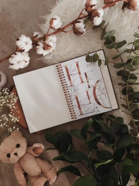 Hide Spiral Hardcover Notebook Printing Weekly Planner With 80 Sheets Inner Pages