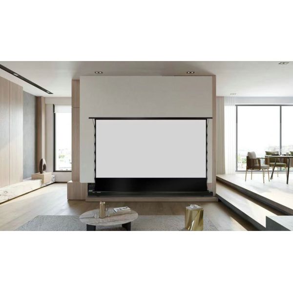 Home Theater 120 Inch UST Projection Screen Motorized Floor Rising Projector Screen ALR CBSP