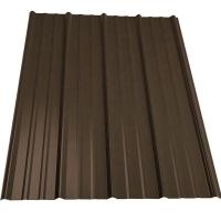 Tissu ondulé brun PPGI DX51D Tissu de toiture revêtu de couleur