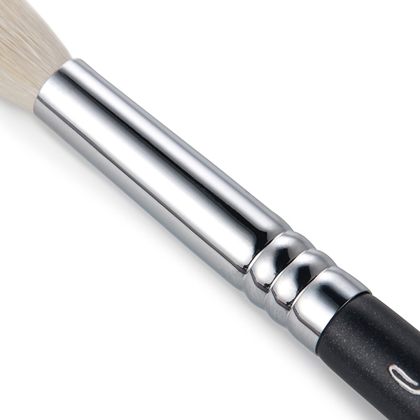 Jessup 1pc Individual Makeup Brushes Black / Silver Small Tapered Blending Brush Factory China S091-222