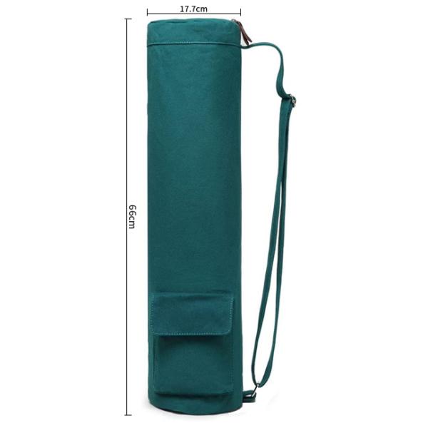 70×14cm Cotton Canvas Zipper Fashion Yoga Mat Bag Regular Color