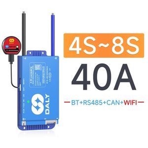 Daly Smart Active Balance BMS 4s-8s 40A for Lithium Battery Li-ion LiFePO4 12V 48V Automatically Identify BMS