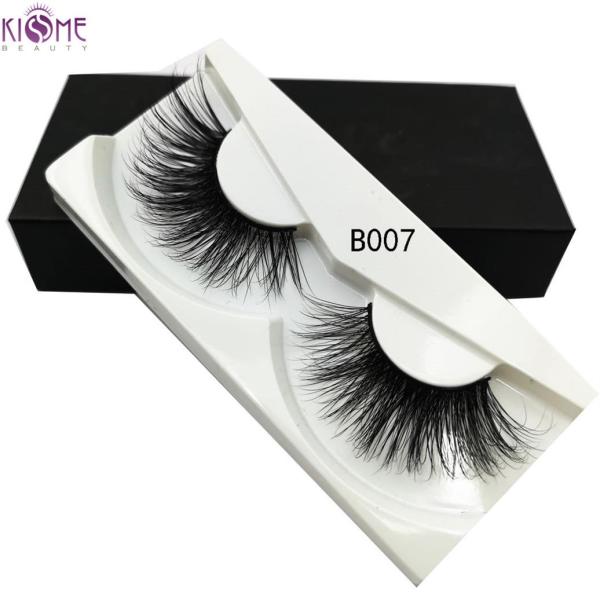 Wedding 25mm Volume False Eyelashes / Natural Black 6D Mink Lash Extensions