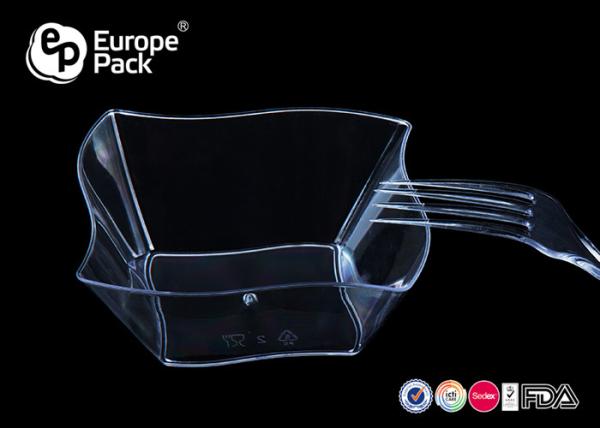 Polystyrene Disposable Plastic Dishes Clear Plastic Dessert Containers