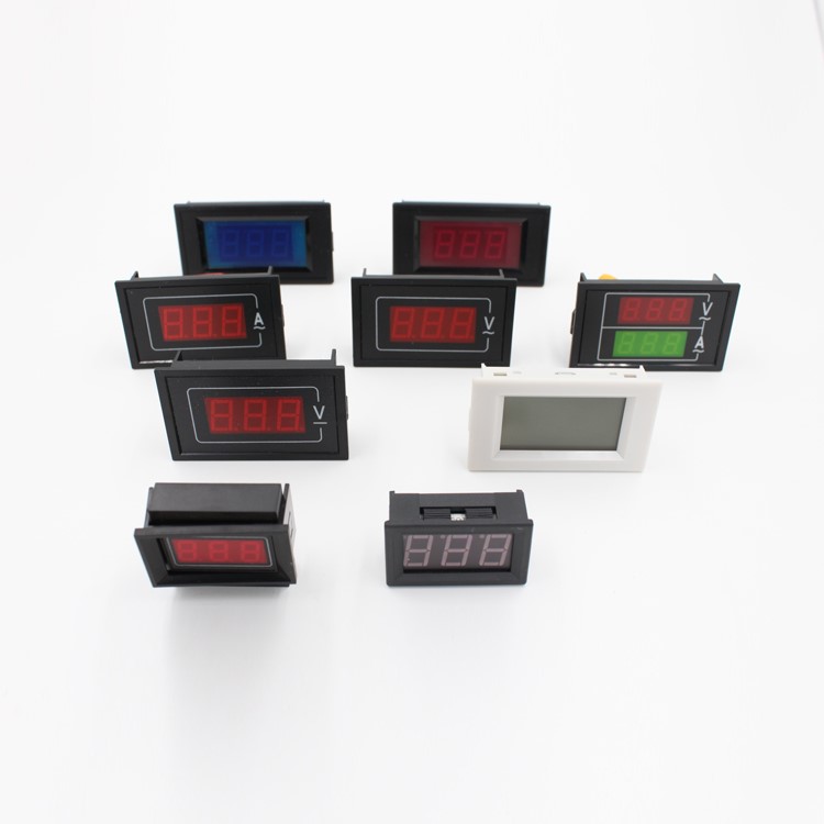 Dual Mini Digital Voltmeter and Ammeter Display Single Phase Volt Ampere Meter