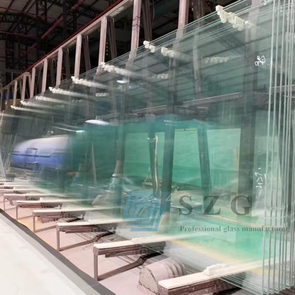 fenêtre en verre trempé laminé de grande taille OEM portes et fenêtres en verre en alliage d'aluminium finement poli