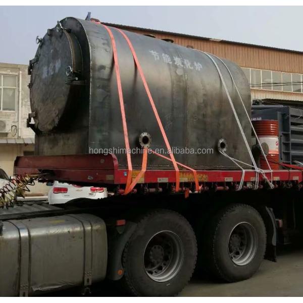 Horizontal Wood Log Carbonization Stove , Bamboo Charcoal Carbonizer Furnace Oven