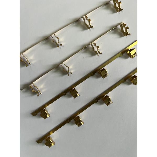 OEM servicio profesional de corte láser de chapa de metal piezas de estampado de resorte de cobre contacto de sujeción