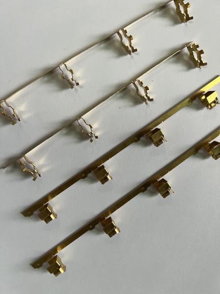 OEM professional sheet metal laser cutting service stamping parts spring brass copper clamp contact