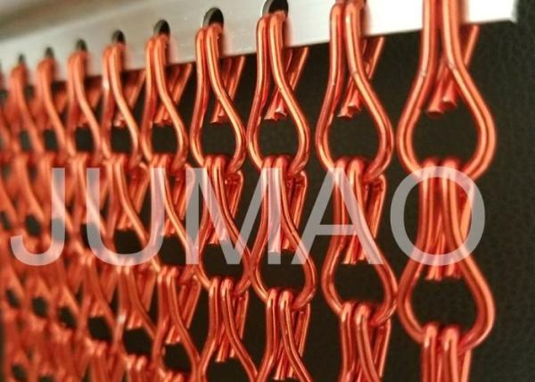 Customized Size Aluminum Chain Curtain , Easy To Clean Metal Chain Fly Screen