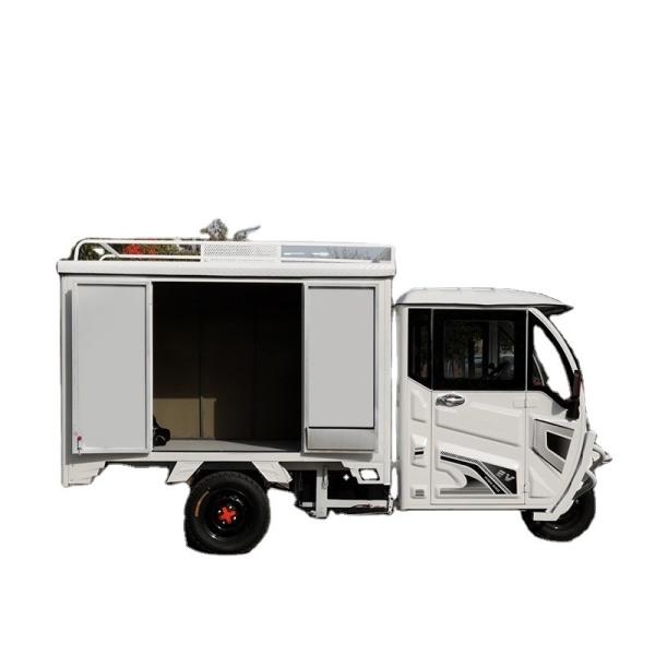 60V 1800W Fully Enclosed Electric Tricycle Express Truck with Multiple Colour Options