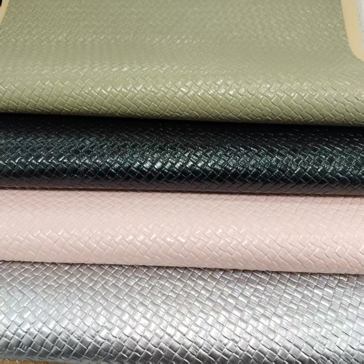 3D Pattern PU Artificial Leather Manufacturer for Shoe Bag