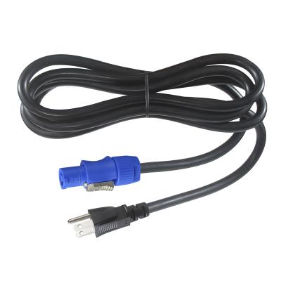 10A/15A Cabo de alimentação americano AC 14AWG NEMA5-15P para PowerCon NAC3FCA para ecrã LED