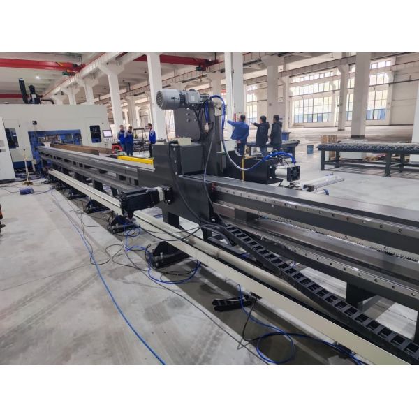 Bridge Fabrication Use High Speed CNC H Beam Drilling Sawing Machine With Shearing Function