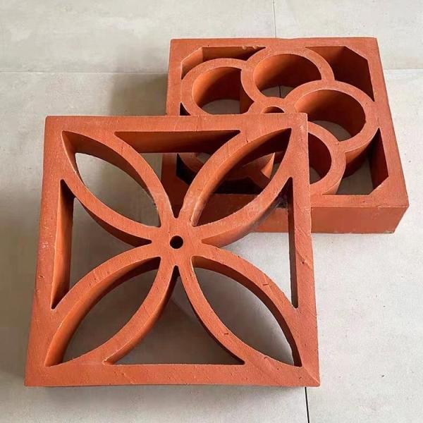 800 Centigrade Heat Insulation Red Fire Clay Veneer Bricks For Classical Exterior Wall Design Classical Design Style