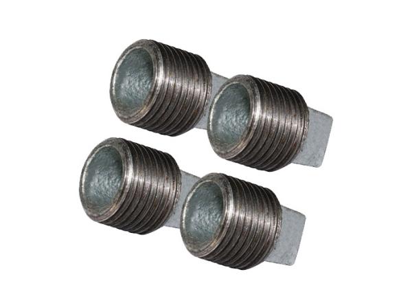 Hot Dipped Electric Galvanized Pipe Plug , Plumbing Pipe Plugs Casting Technics