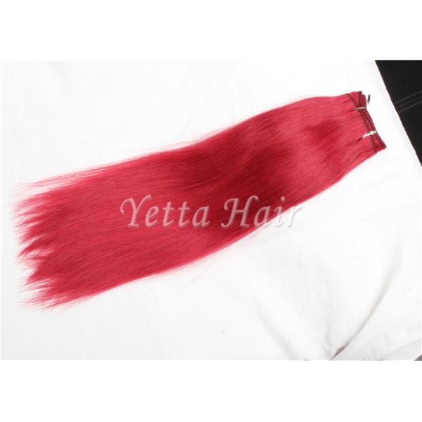 Burgundy подгонял Weave волос девственницы бразильянина 100% для чернокожих женщин