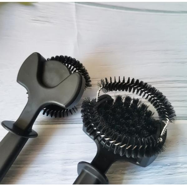 51/58mm Coffee Machine Head Cleaning Brush Circular Coffee Brush Long Handle Brewing Heads Cleaning Brush Kitchen Cleaning Tools