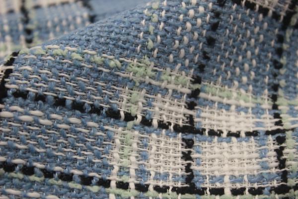 In Stock Yarn Dyed 100 Polyester Fragrant Breeze Tweedy Fabric for Women's Autumn and Winter Coat Clothing
